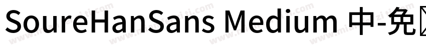 SoureHanSans Medium 中字体转换